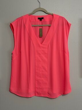 J. Crew NWT sleeveless pink blouse size XL